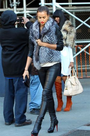 Irina Shayk heading to Madison Square Garden in NYC