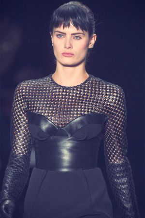 Isabeli Fontana wears a creation from Tufi Duek autumn winter collection