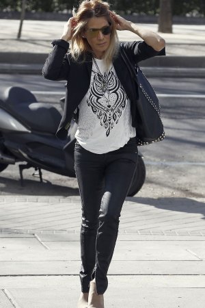 Ivonne Reyes is seen in Madrid
