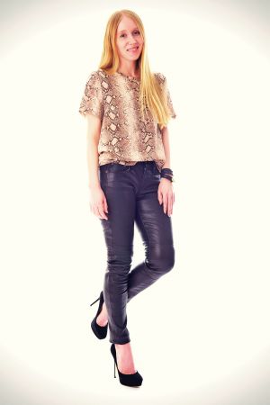 Jacqueline Rose - fashion blogger leather mix