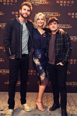 Jennifer Lawrence attends Mockingjay Part 2 press event