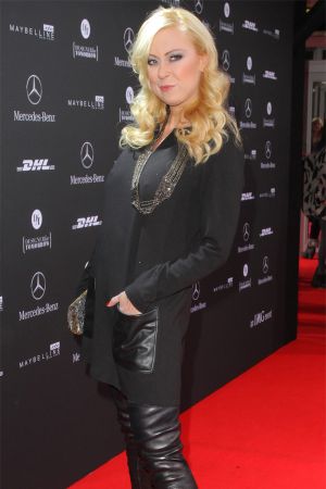 Jenny Elvers at Mercedes Benz Fashion