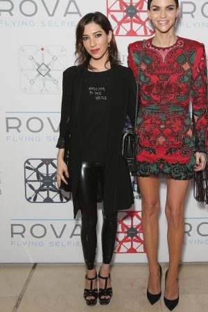 Jess Origliasso arrives ahead of the ROVA Flying Selfie Camera Launch