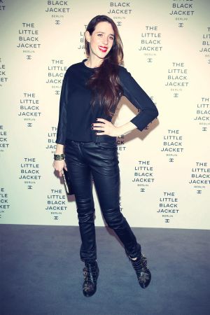 Julia Malik attends CHANEL The Little Black Jacket Exhibition