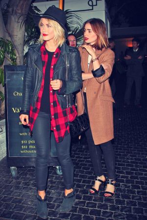 Julianne Hough and Lily Collins at Chateau Marmont