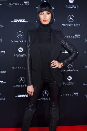 Karolina Kurkova attends the Guido Maria Kretschmer show at Berlin Fashion Week