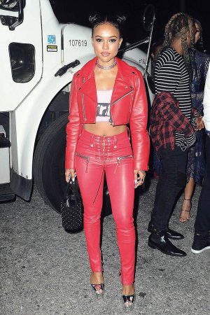 Karrueche Tran at Alexander Wang x Adidas Party