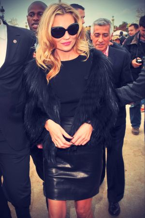 Kate Moss at Christian Dior Fashion Show during Paris FW
