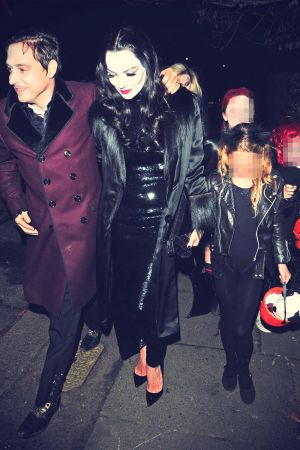 Kate Moss attends a Jonathan Ross Halloween party