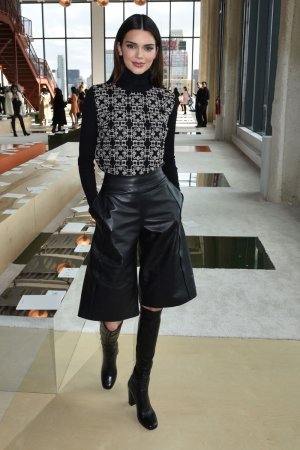 Kendall Jenner attends the LONGCHAMP Fall/Winter 2020 Runway Show