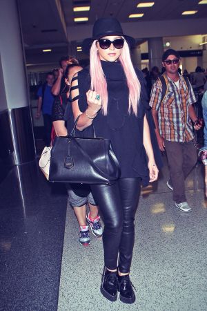 Kesha is seen at LAX