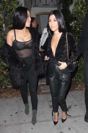 Kourtney Kardashian leaving the Delilah Lounge