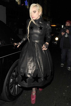 Lady Gaga leaving Groucho club