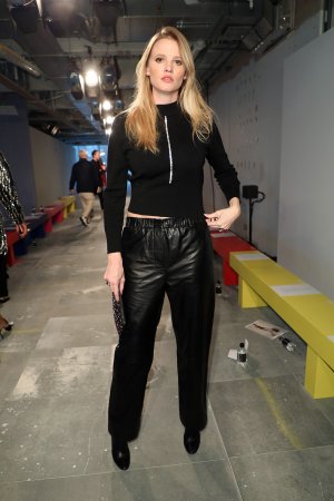 Lara Stone attends Christopher Kane Show