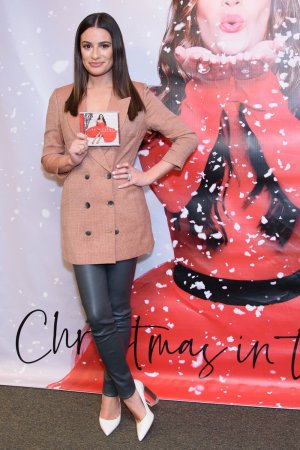 Lea Michele attends Christmas In The City CD Launch