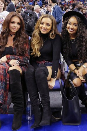 Leigh-Anne Pinnock, Jesy Nelson & Jade Thirlwall at an NBA Global Games