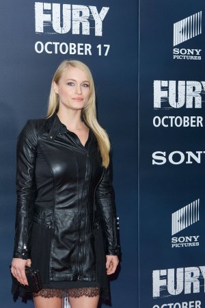 Leven Rambin attends Fury Washington DC Premiere