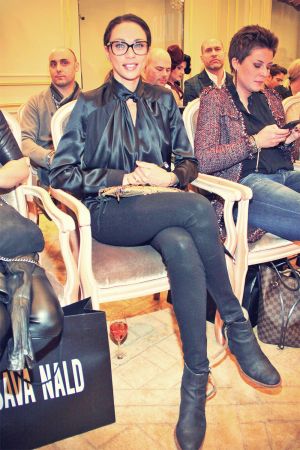 Lilly Becker attends Mercedes Benz Fashion Week