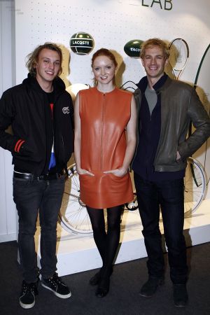 Lily Cole visits the Lacoste Lounge in London