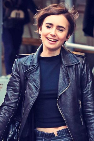 Lily Collins Out in New York City