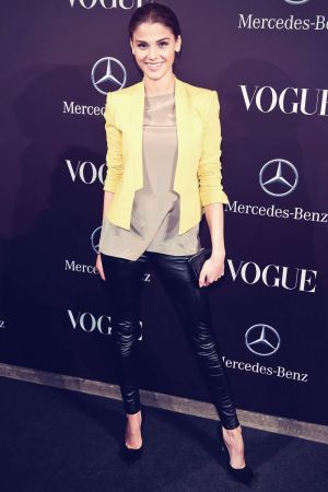 Lisa Tomaschewsky attends Mercedes-Benz Fashion Week
