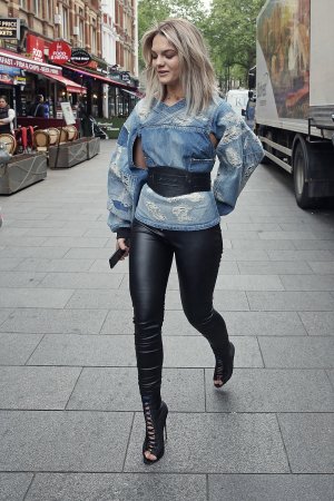 Louisa Johnson at BBC Radio 1 in London