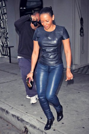 Melanie Brown out and about candids