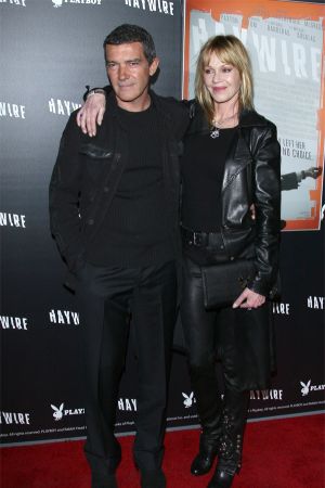Melanie Griffith arriving with her Husband  Antonio Banderas the Haywire