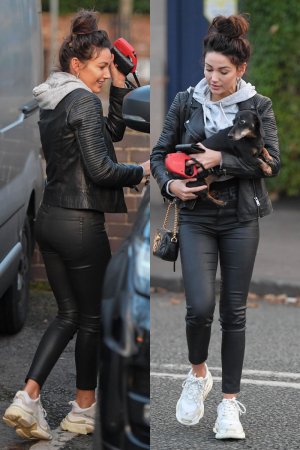 Michelle Keegan out in Hale Cheshire