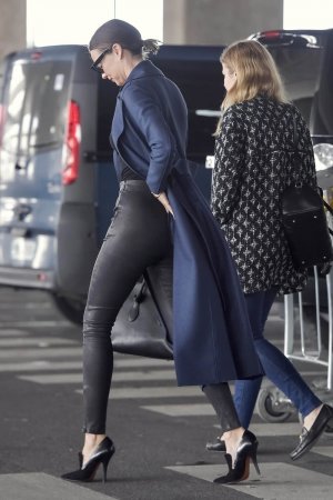 Miranda Kerr at LAX & Charles de Gaulle Airport