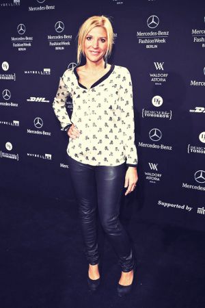 Miriam Pede attends Mercedes-Benz Fashion Week Berlin 2013