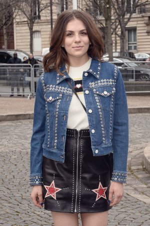 Morgane Polanski attends Miu Miu show