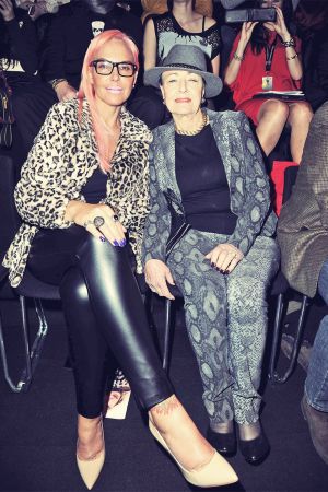 Natascha Ochsenknecht attends Mercedes-Benz Fashion Week