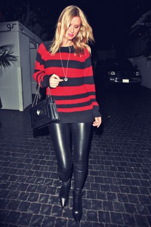 Nicky Hilton leaving Chateau Marmont restaurant