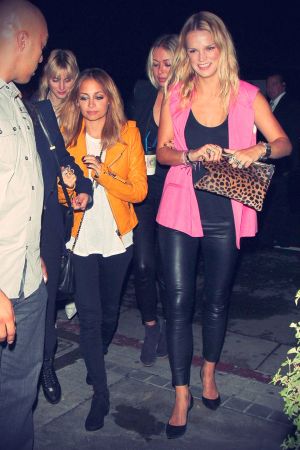 Nicole Richie and friends arrive to the Maddona concert