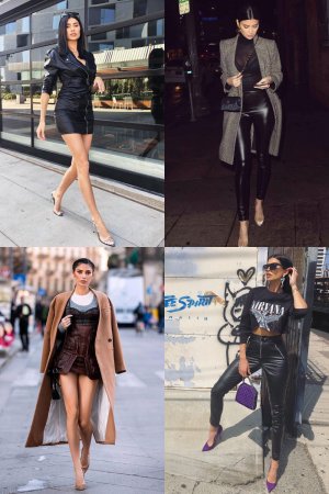 Nicole Williams Instagram leather outfits