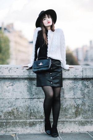 Nikita Wong street fashion in Paris