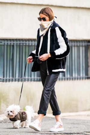 Olivia Palermo's Street Style and Leather Overalls