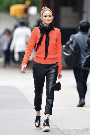 olivia palermo leather pants