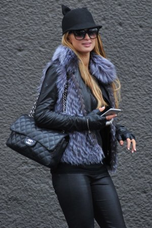 Paris Hilton seen in Milan