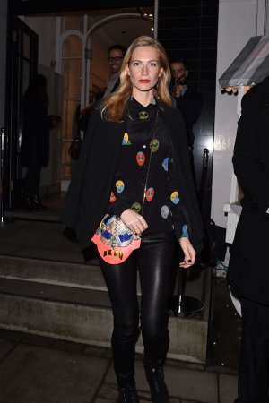 Poppy Delevingne attends the Stella McCartney Christmas Lights Switch On