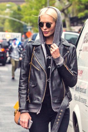 Poppy Delevingne out in The East Village