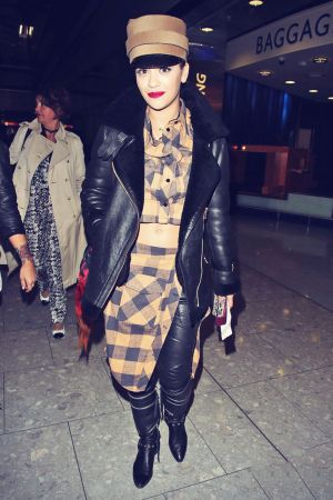 Rita Ora arrived back in London from Radio 1’s Big Weekend