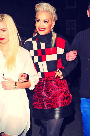 Rita Ora arriving at Charli XCX’s gig