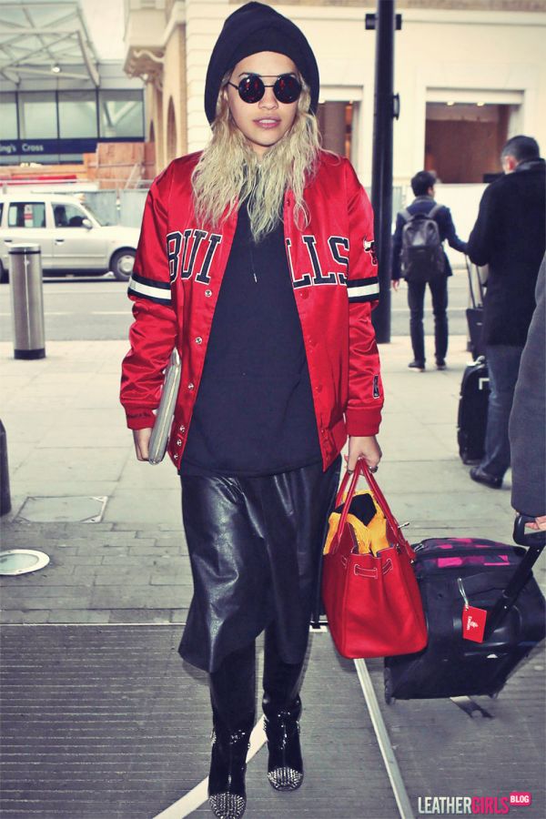 Rita Ora rocks a Chicago Bulls jacket