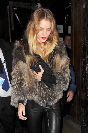 Rosie Huntington-Whiteley Leaving The Box nightclub together in London