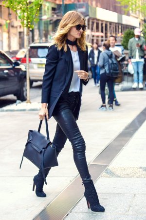 Rosie Huntington-Whiteley out in NYC