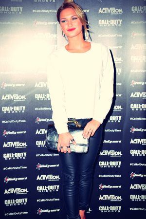 Sam Faiers attends Call of Duty Ghosts launch event