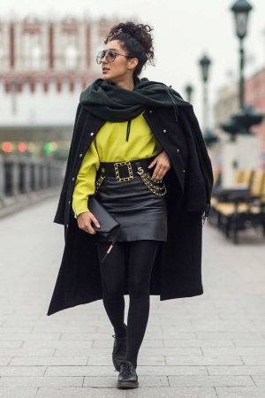 Sara-Joleen Kaveh Moghaddam at Mercedes-Benz Fashion Week Russia