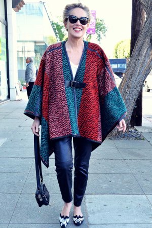 Sharon Stone is spotted shopping for rugs in Beverly Hills